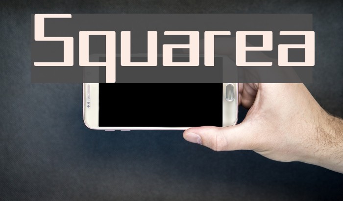 Squarea Font examples