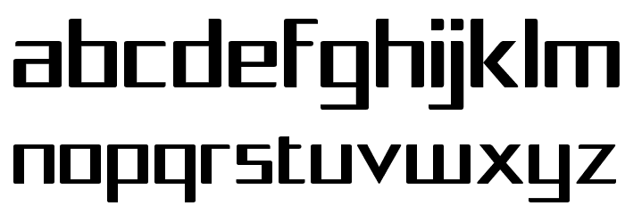 Squarea Font LOWERCASE
