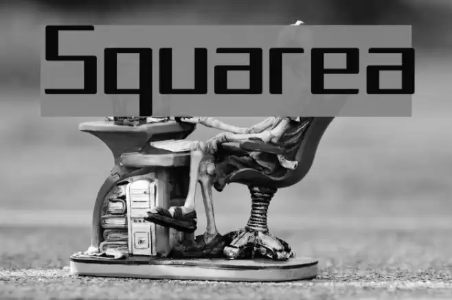 Squarea Font examples