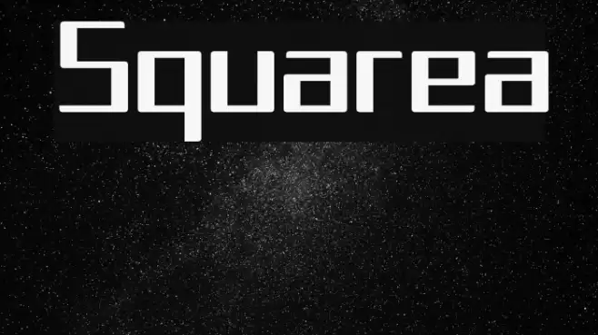 Squarea Font examples