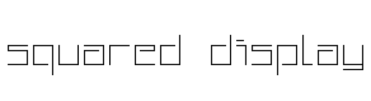 Squared Display  Free Fonts Download