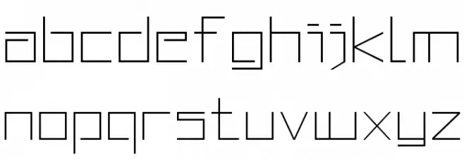 Squared Display Schriftart Groß