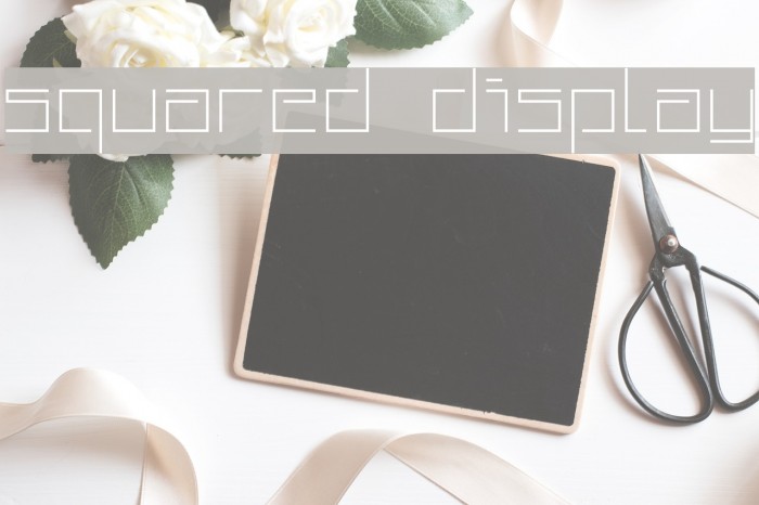 Squared Display Font examples