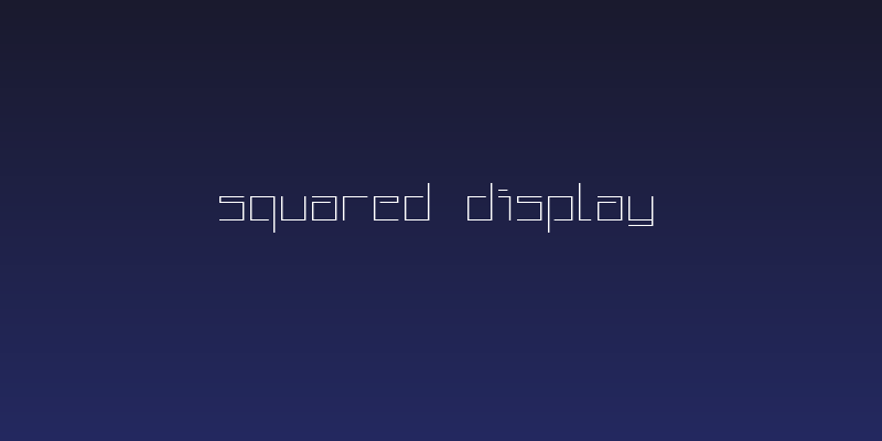 Squared Display Social Header