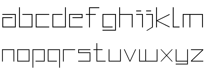 Squared Display Font LOWERCASE