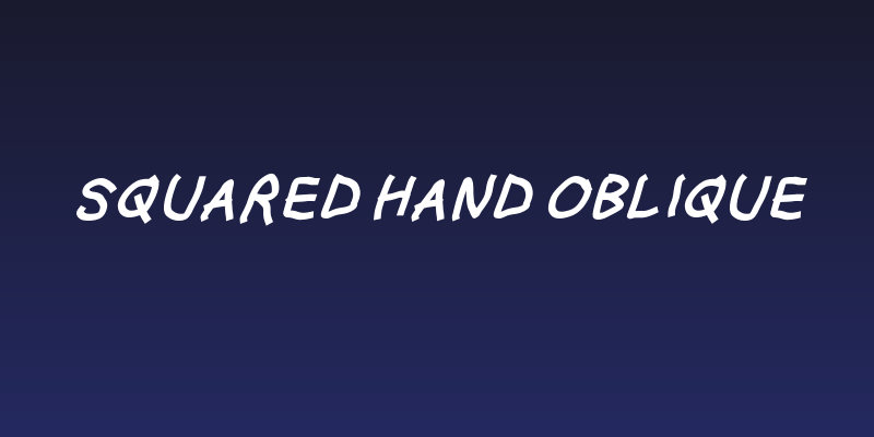 Squared Hand Oblique Social Header