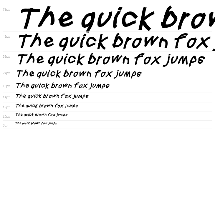 Squared Hand Oblique Waterfall