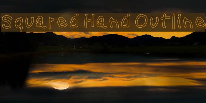 Squared Hand Outline Example 1