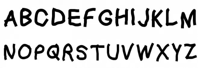 Squared Hand Schriftart Groß