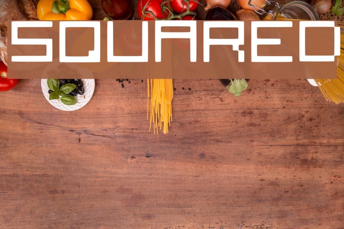 Squared Font examples