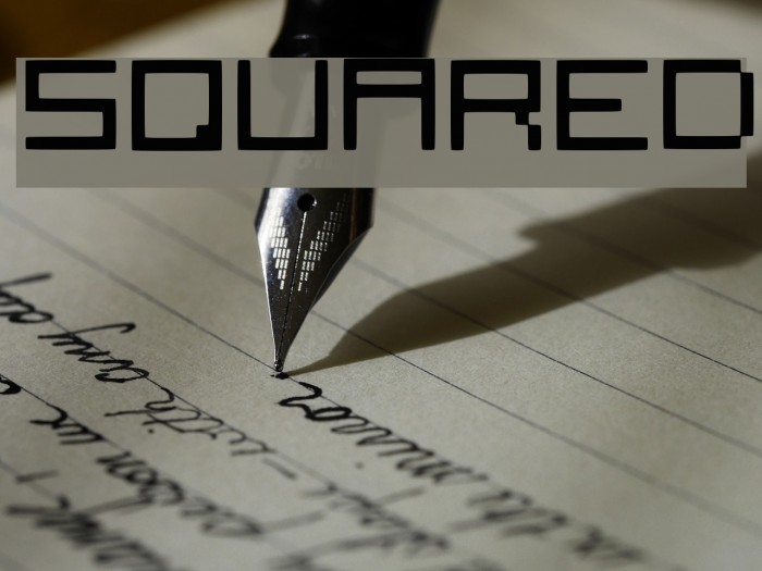 Squared Font examples