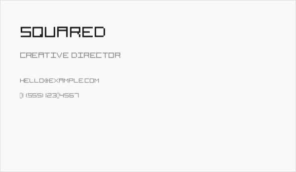 Squared Business Card