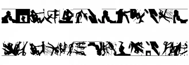 Squaredances Schriftart Groß