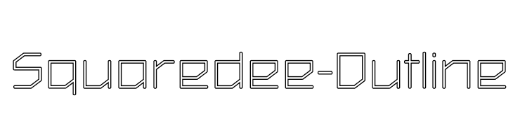 Squaredee-Outline  Frei Schriftart Herunterladen
