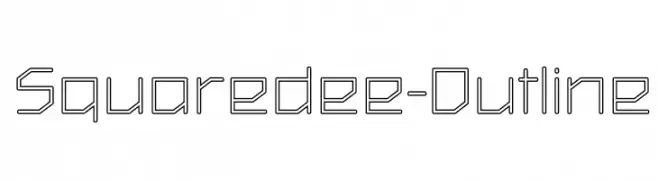 Squaredee-Outline  Fuentes Gratis Descargar