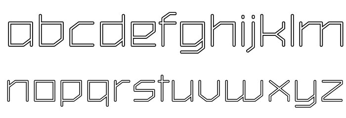 Outlined fonts