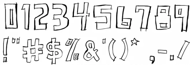 SquarehouseInline Schriftart Anderer Schreiben