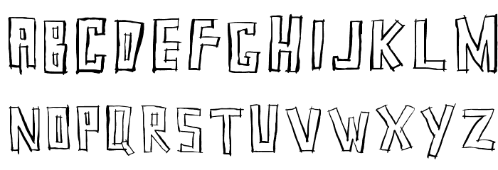 SquarehouseInline Schriftart Kleinbuchstaben