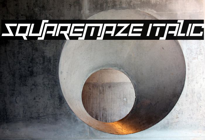 Squaremaze Italic Example 1