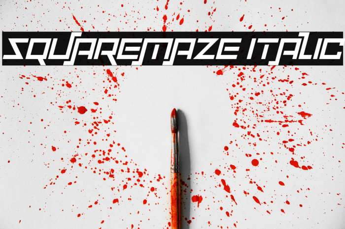 Squaremaze Italic Example 3