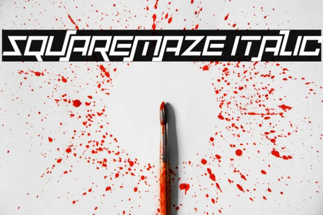 Squaremaze Italic Example 3