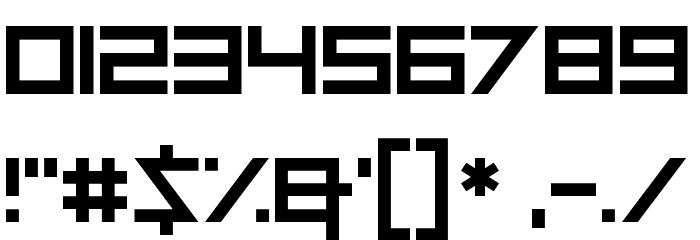 Squaremaze Font OTHER CHARS