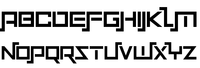 Squaremaze Font LOWERCASE