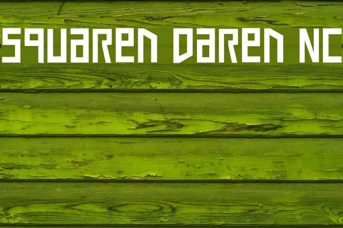Squaren Daren NC Font examples