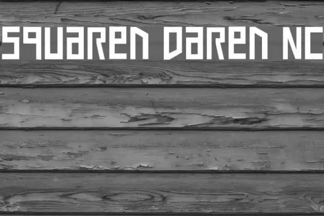 Squaren Daren NC Font examples
