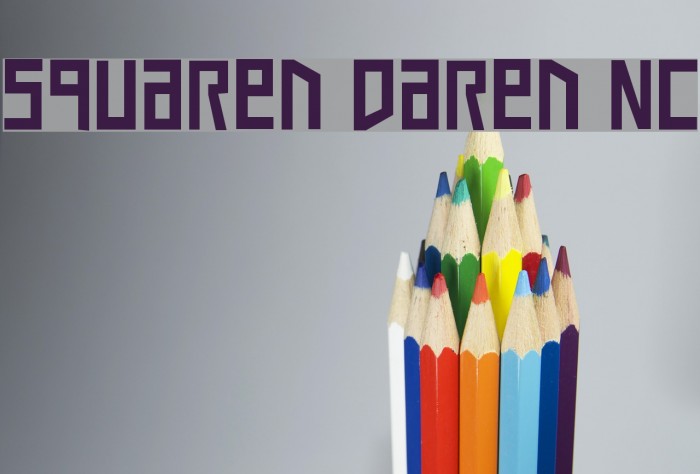 Squaren Daren NC Font examples
