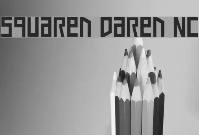 Squaren Daren NC Font examples
