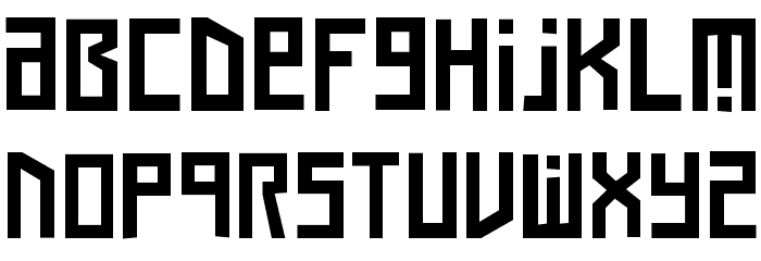 Squaren Daren NC Font LOWERCASE