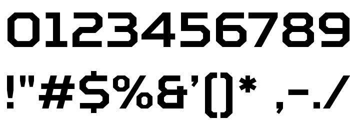 SquaresBold Font OTHER CHARS