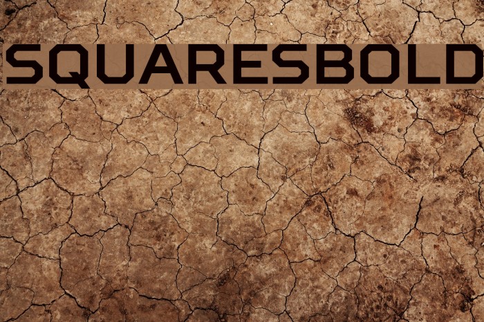 SquaresBold Font examples