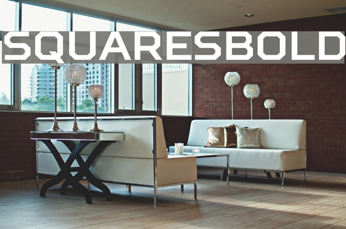SquaresBold Font examples