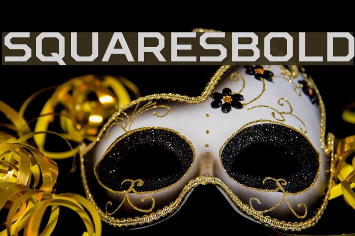 SquaresBold Font examples