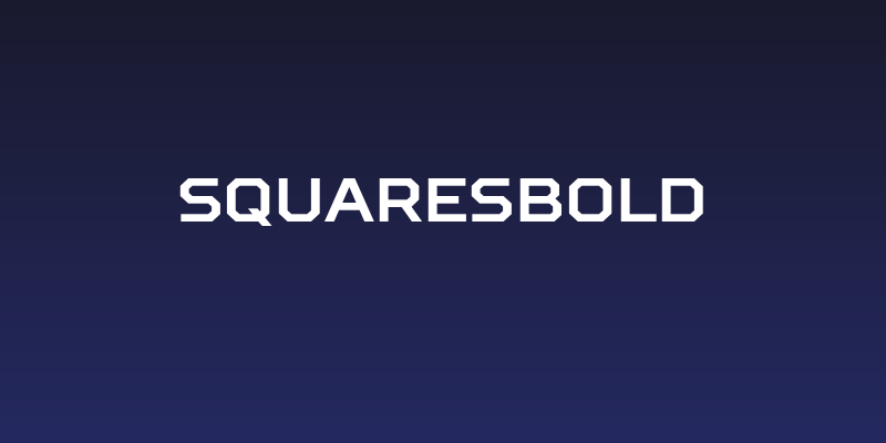 SquaresBold Social Header