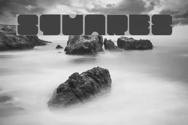 Squares Font examples