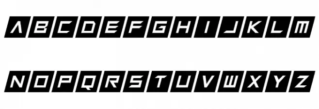 Squaresharps Italic Fuentes MINÚSCULAS