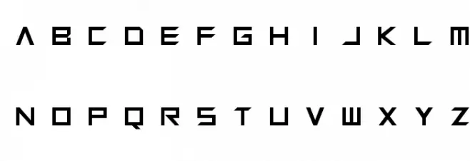 Squaresharps Fonte MAIÚSCULAS