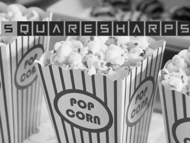 Squaresharps Font examples