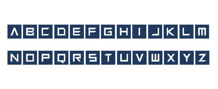 Squaresharps Lowercase