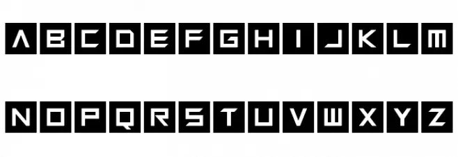 Squaresharps 字体 小写