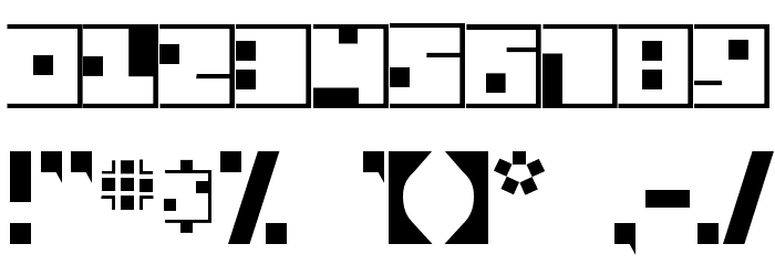Squaresville Font OTHER CHARS