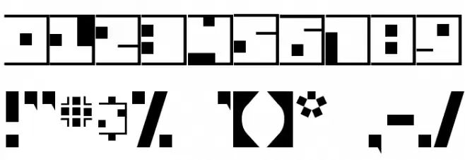 Squaresville Font OTHER CHARS