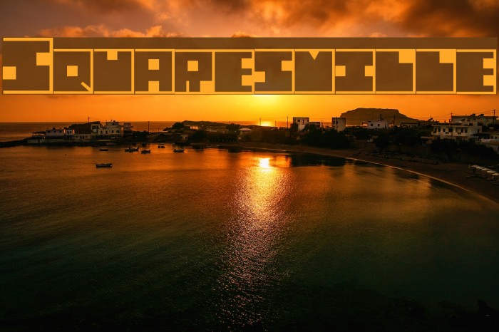 Squaresville Font examples