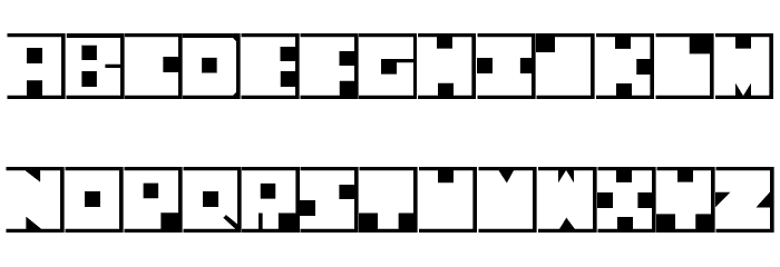 Squaresville Font LOWERCASE