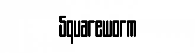 Squareworm  Frei Schriftart Herunterladen