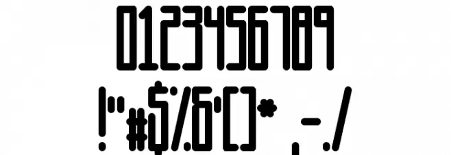 Squareworm Font OTHER CHARS