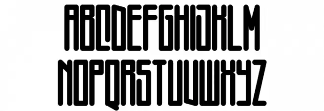 Squareworm Font UPPERCASE